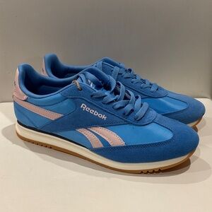 Reebok Classic Blue with Pink Highlights 7.5